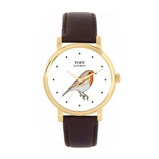 Toff London TLWS-28647 Ladies Robin Bird Watch