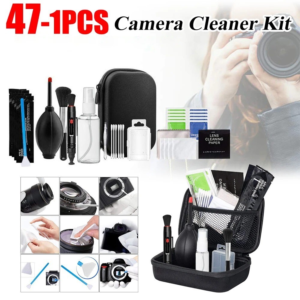47-in-1 DSLR Camera Lens & Drone Sensor Cleaning Kit with Professional Tools-image