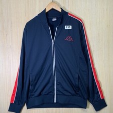 Kappa Sweater Adult Size Large Blue Long Sleeve Men's Full Zip Up Pullover