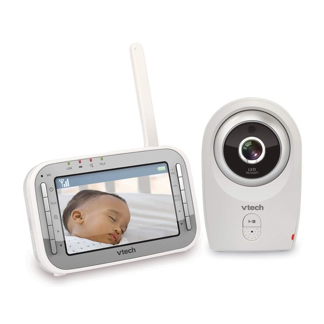 vtech safe and sound audio monitor with lcd & light show