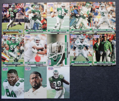 1991 Pro Set Series 1 Philadelphia Eagles Team Set 13 Football Cards