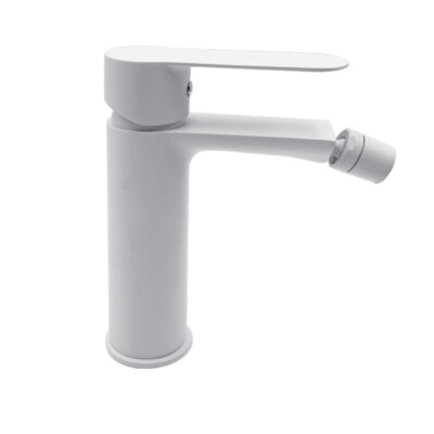 Armatur Armatur Ozeanien für Bidet Messing weiß matt mit Wasserhahn