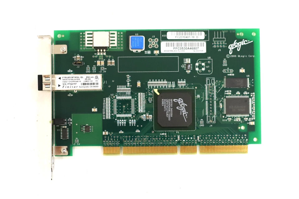 QLogic QLA2310F Single-Port 2Gb/s FC PCI-X Host Bus Adapter P/N: FC2310401-18 - Image 3 of 4