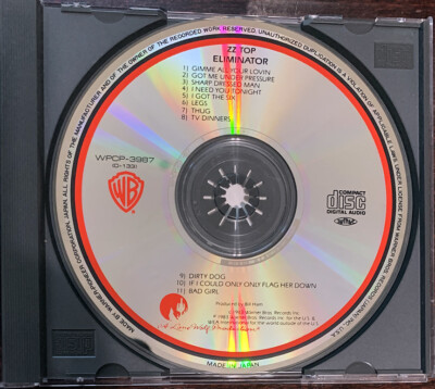 ZZ Top Eliminator CD Early Japanese Pressing With OBI WPCP-3987 | eBay