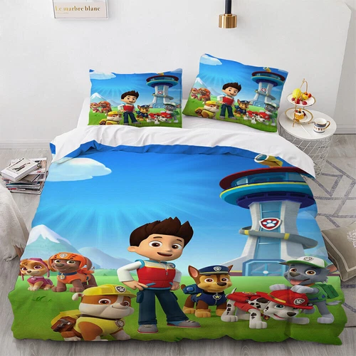 Trapuntino Copripiumino Paw Patrol Ragazze Bambini Federa Set Biancheria Letto Singolo Matrimoniale UK - Foto 39 di 43
