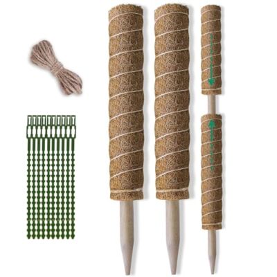 Moss Pole 36 Inch Moss Poles for Climbing Plants 2 Pack 20.5 Inch ...