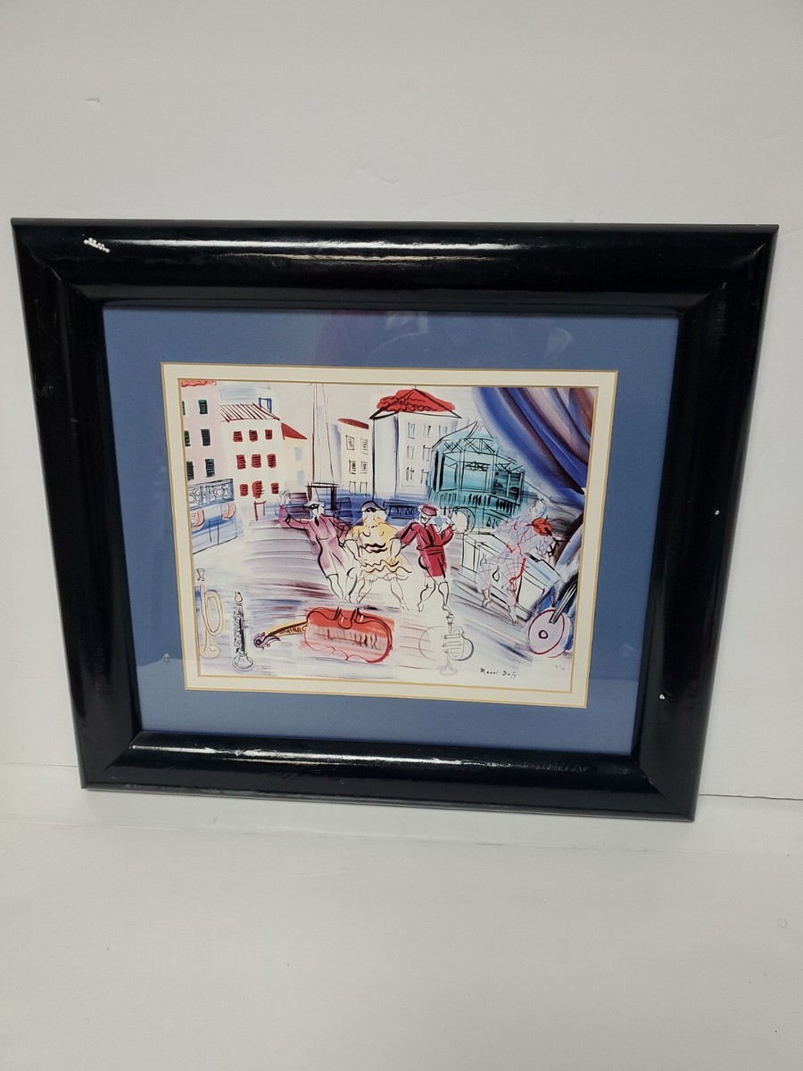 Vintage RAOUL DUFY Lithographs The Three Open Windows Framed