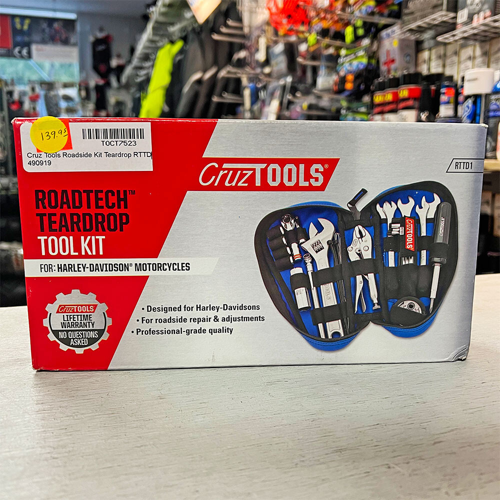 CruzTOOLS RoadTech Teardrop Motorcycle Tool Kit for Harley