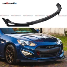 For 13-16 Hyundai Genesis Coupe Bright Black Front Bumper Lip Spoiler Splitter