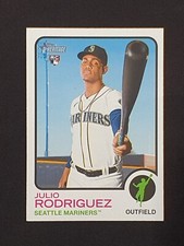 2022 Topps Heritage High Number Julio Rodriguez Player Icon Color Swap 1:1,806