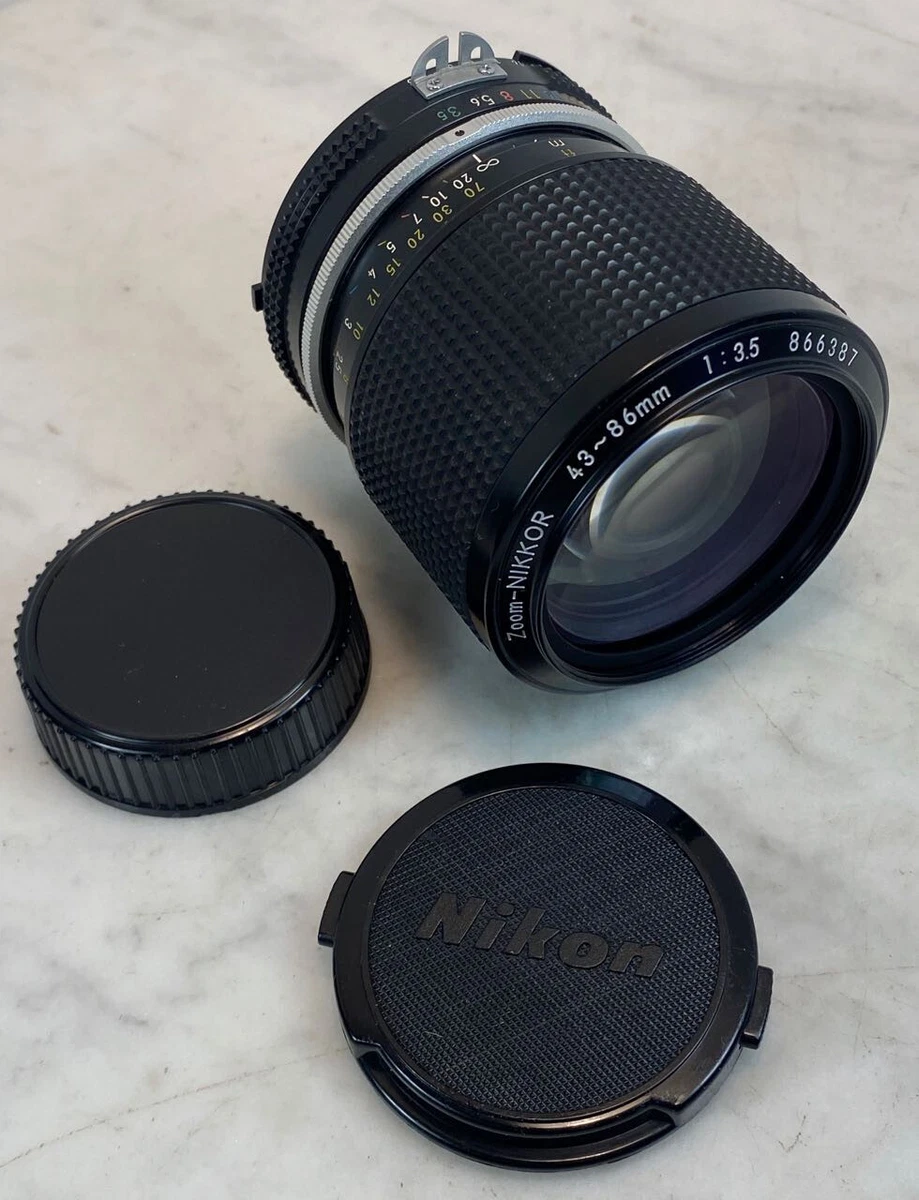 Vintage NIKON Zoom Nikkor Lens. 43-86mm f3.5 Ai JAPAN | eBay