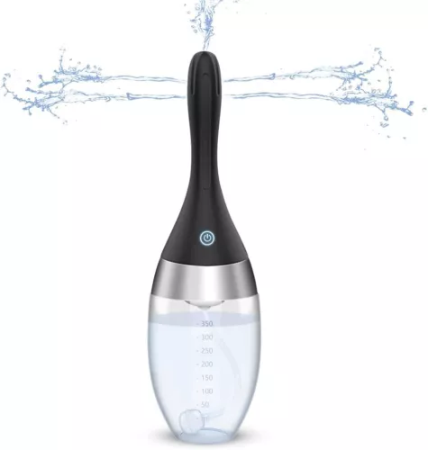 Strumento di pulizia vaginale anale lampadina cenema automatico silicone douche cenema kit - Foto 3 di 9