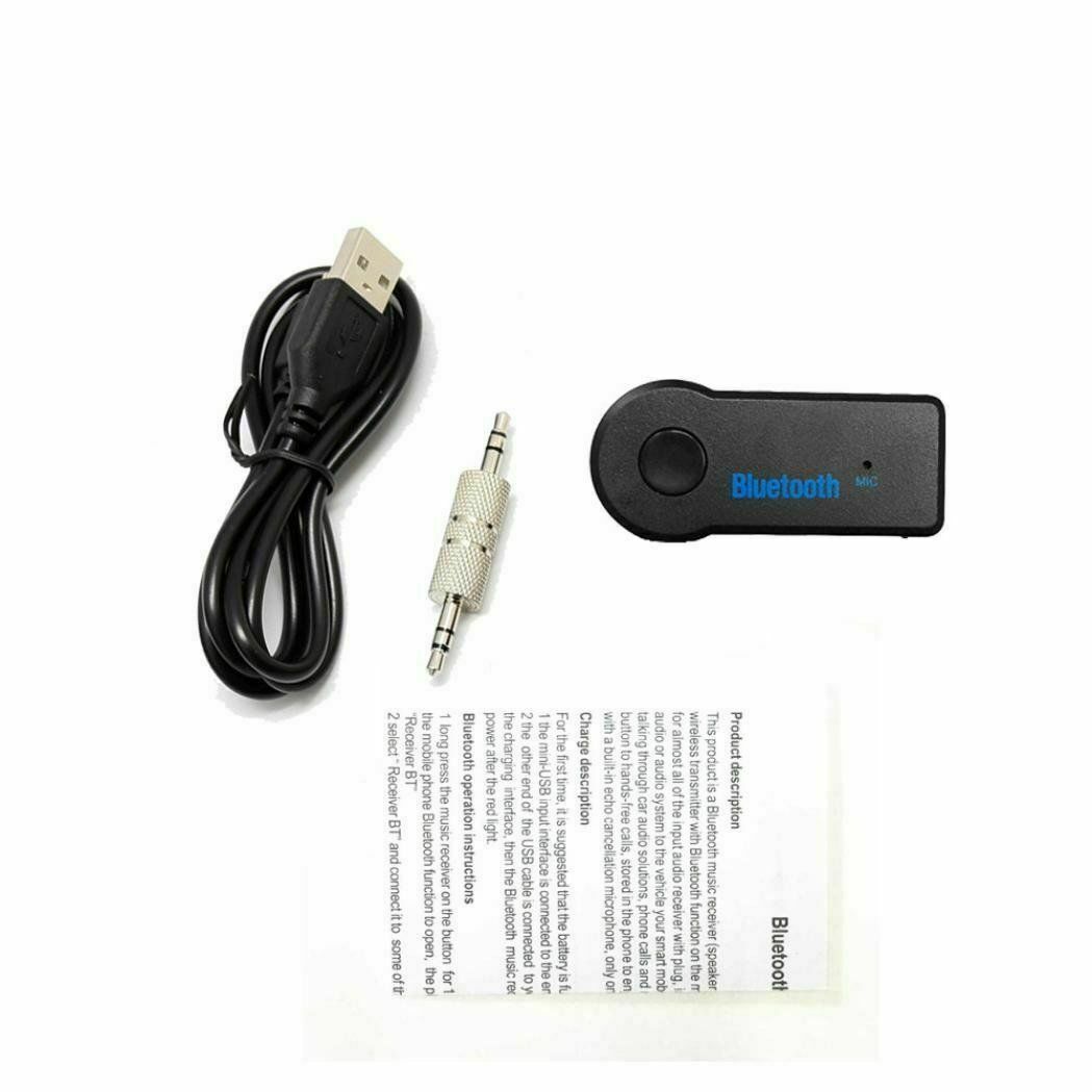 Wireless Bluetooth 3.5mm AUX Audio Stereo Music Home Car