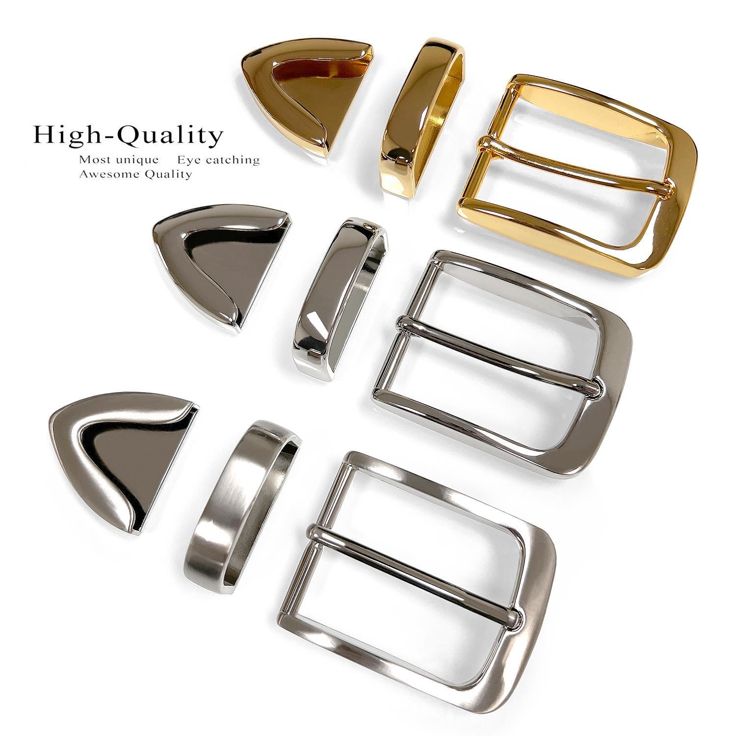 BS8651 Hand Polished Smooth Finish Belt Buckle Set Fits 1-3/8