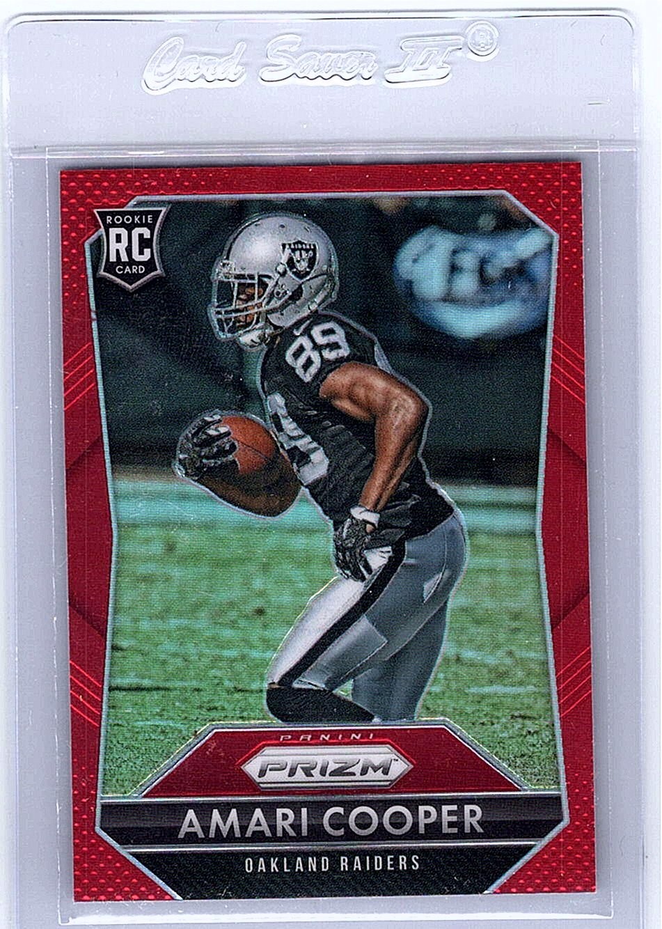 2015 Panini Prizm Amari Cooper Red Rookie Card 201 RC SP Alabama Raiders Cowboys