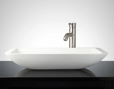 Signature Hardware 398736 Canopus 24'' Resin Vessel Bathroom Sink