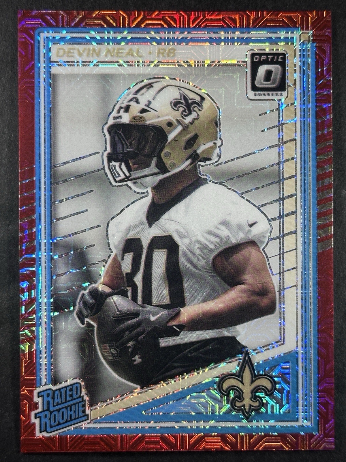 2025 Donruss Optic Devin Neal Red Mojo Prizm Rated Rookie #282 RC