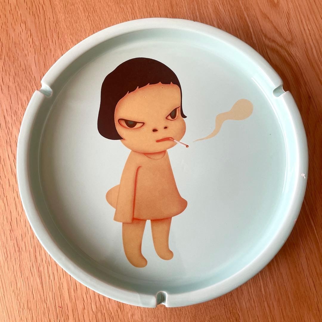 Yoshitomo Nara Ashtray Too Young To Die 2002 limited Edition Art Dish Rare Japan