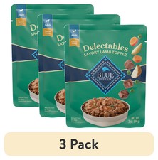 Blue Buffalo Delectables Wet Dog Food Topper Lamb Dinner 3oz 3 Pack