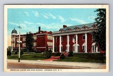 Johnson City NY-New York, American Legion High School, Vintage c1916 Postcard