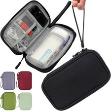 CAAORDKSO Electronic Organizer Case, Travel 7.48 x 4.5 x 1.1 inches, Black