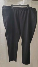 Just My Size Plus Size Black Capris