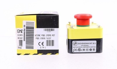 GIOVENZANA RED EMERGENCY BUTTON PQ01 EMERG TWIST ! NEW ! #zv