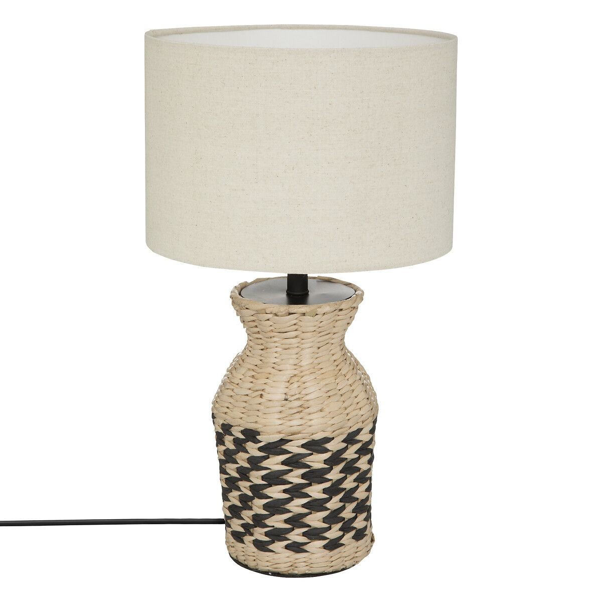Lampe salon design Mena 49cm noire pour bureau et chambre adulte