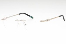 NEW Charriol PC71072 C02 Shiny Silver God/Black 54mm Eyeglasses