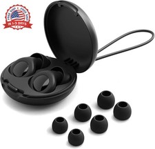 Ear Plugs for Sleeping Noise Cancelling - 30dB Reusable Silicone Earplugs with 8