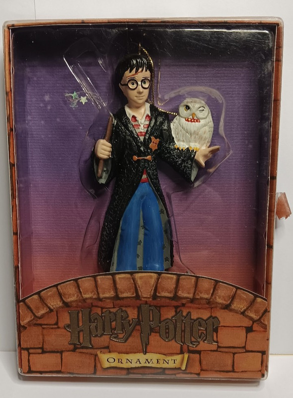 Vintage 2000 Harry Potter & Hedwig Christmas Ornament -Warner Bros -Kurt Adler