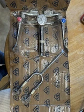 T&S B-655-01 Service Sink Faucet Wall Mount, Adjustable Centers, Built In Stops