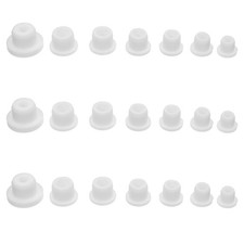21Pcs Flexible Silicone Stopper Caps White for Salt Pepper Bottle Plugs