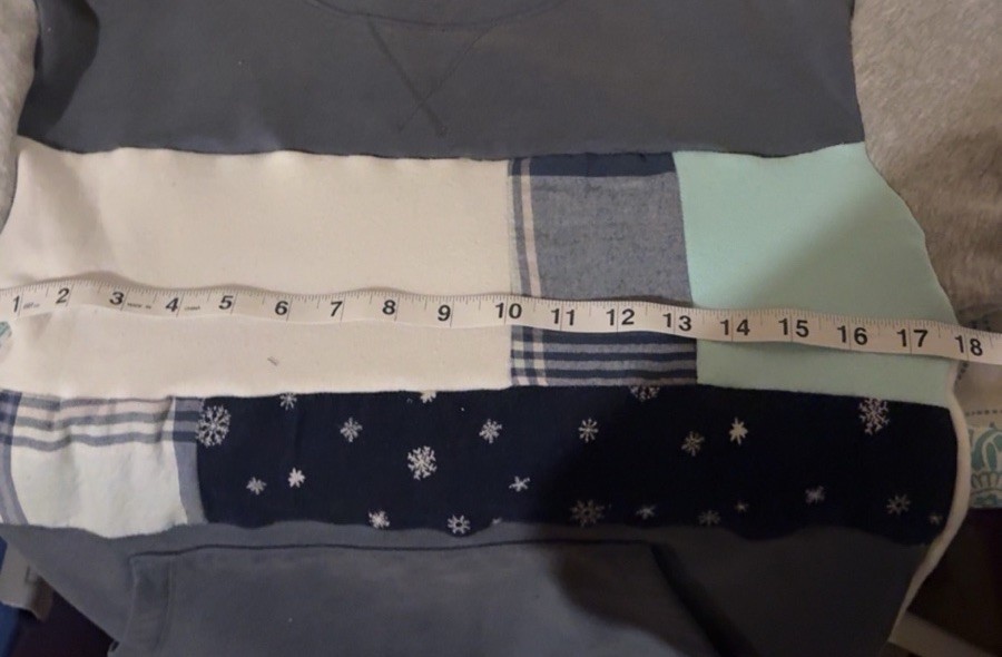 Patchwork Upcycle Reworked Oversize Winter Snowfl… - image 3