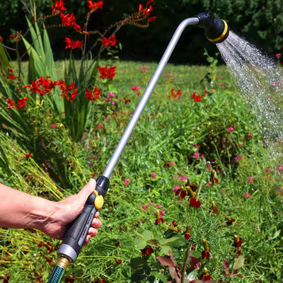 33  Water Hose Nozzle Cleans Gutters Car Waters Garden 8-Pattern Watering Wand