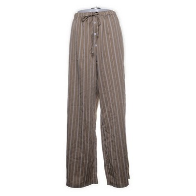 Musera, Palazzohose, Größe: L, Beige/Weiß, Elasthan/Polyester/Viskose #Ffi