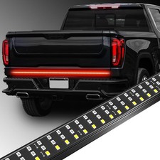 Doxmall 48 Inch Aluminum Frame Tailgate Light Bars Triple Row 432 Led Strip Red