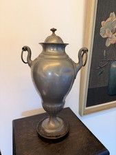 Antike Zinn Dr&ouml;ppelminna Kranenkanne 1929 ca. 36cm Kanne