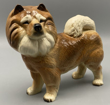 VINTAGE COOPERCRAFT CHOW CHOW DOG FIGURINE WITH ORIGINAL STICKER 1980S