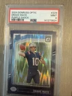 2024 Panini Donruss Optic - Rated Rookie Drake Maye #229 Purple Shock Prizm (RC)