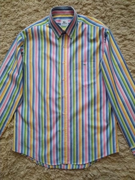 Men Lacoste Shirt Multicolor 40 /L / 48 #A0GD