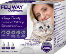 Optimum 3 X 30 Day Cat Calming Refills for Pheromone Diffuser, 3 X 48Ml Value Pa