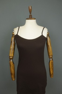 Save The Queen Brown Spaghetti Strap Scoop Neck Pullover Tank Dress Size S