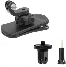 360  Rotation Backpack Strap Clamp Clip Mount Holder Kit for GoPro DJI Insta360