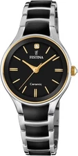 FESTINA F20474/4 Ladies Stainless Steel & Ceramic Crystal Set 2 Year Warranty