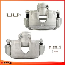 Pair Front Disc Brake Calipers w/ Bracket For 2008 2009 2010 2011 FORD FOCUS
