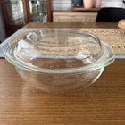 Vintage Pyrex 024 Glass Baking Dish Casserole w/ Cover Lid 684-C9