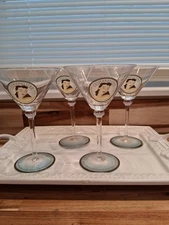 Cosmopolitan Recipe Glasses . Set of 4