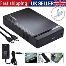 18TB USB3.0 2.5" 3.5" SATA HDD External Hard Drive Disk Enclosure Case UK