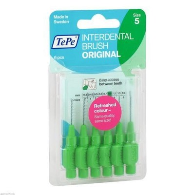 TEPE Interdentalbürste 0,8mm grün 6 St